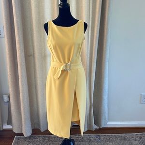 WHBM size 6 very flattering yellow dress